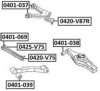 MITSUBISHI MR508134 Control Arm-/Trailing Arm Bush